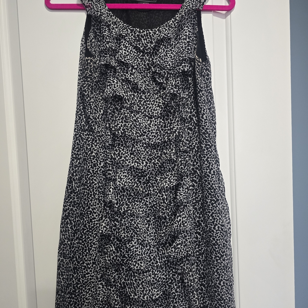 Jessica Howard Black and White Midi Dress